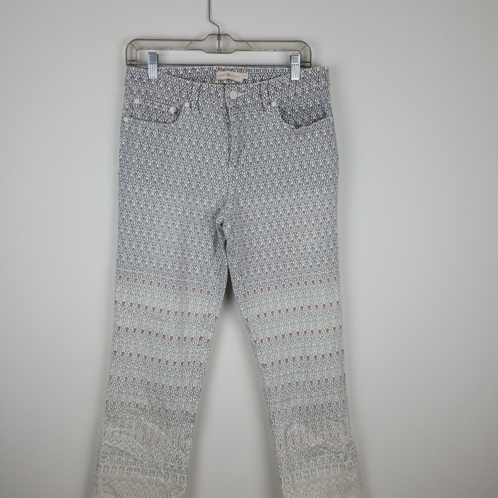 Tory Burch Multi-Color Print Jeans Sz 29
